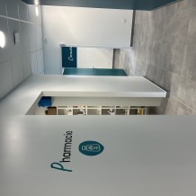 à SAUJON (17) CLINIQUE VETERINAIRE DE LA LANDE - adhésif traditionnel.